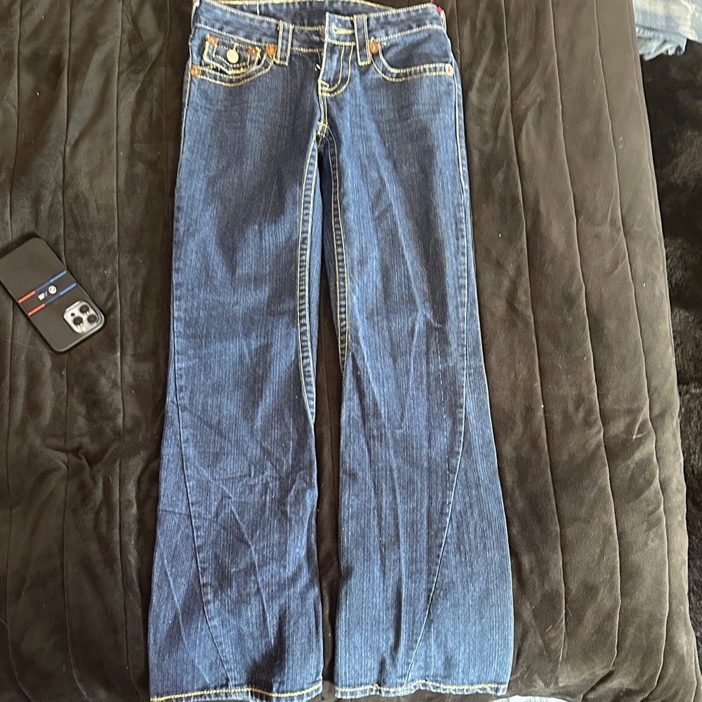 True Religion Dark Blue Flare Jeans